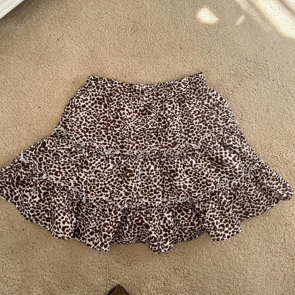 Cheetah print skirt